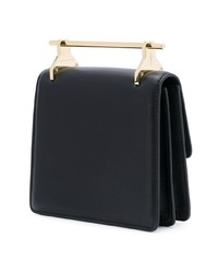 Sac bandoulière en cuir noir M2Malletier