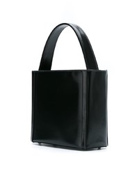 Sac bandoulière en cuir noir Sarah Chofakian