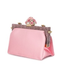 Sac bandoulière en cuir orné rose Dolce & Gabbana