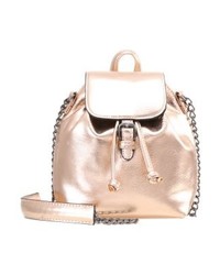 Sac bandoulière en cuir rose Even&Odd