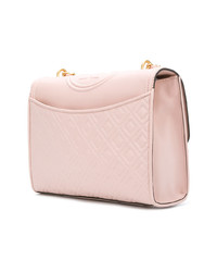 Sac bandoulière en cuir rose Tory Burch