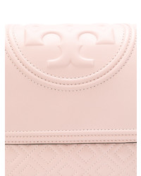 Sac bandoulière en cuir rose Tory Burch