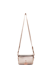 Sac bandoulière en cuir rose Off-White