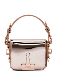 Sac bandoulière en cuir rose Off-White