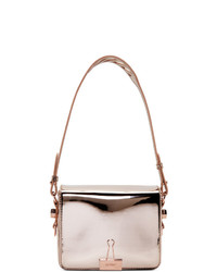 Sac bandoulière en cuir rose Off-White