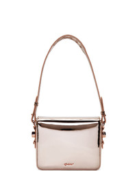 Sac bandoulière en cuir rose Off-White