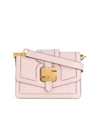 Sac bandoulière en cuir rose Serapian