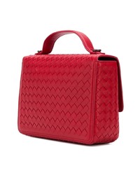 Sac bandoulière en cuir rouge Bottega Veneta