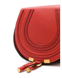 Sac bandoulière en cuir rouge Chloé