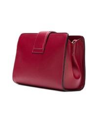 Sac bandoulière en cuir rouge Visone