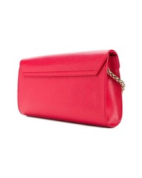 Sac bandoulière en cuir rouge Furla