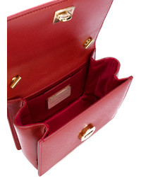 Sac bandoulière en cuir rouge Salvatore Ferragamo