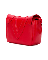 Sac bandoulière en cuir rouge Elena Ghisellini