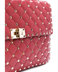 Sac bandoulière en cuir rouge Valentino Garavani