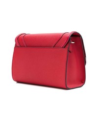 Sac bandoulière en cuir rouge Karl Lagerfeld