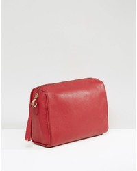 Sac bandoulière en cuir rouge Urban Code