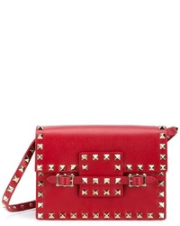 Sac bandoulière en cuir rouge Valentino Garavani