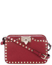 Sac bandoulière en cuir rouge Valentino Garavani