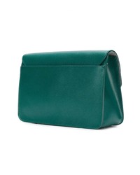 Sac bandoulière en cuir vert Furla