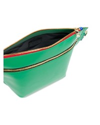 Sac bandoulière en cuir vert Sacai