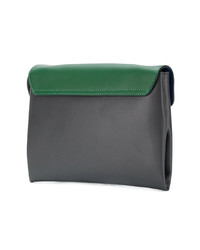 Sac bandoulière en cuir vert Marni