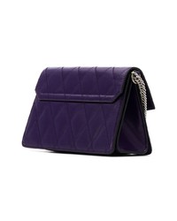 Sac bandoulière en cuir violet Givenchy