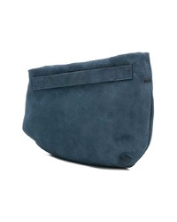 Sac bandoulière en daim bleu marine Marsèll