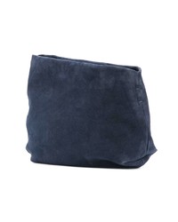 Sac bandoulière en daim bleu marine Marsèll