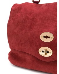 Sac bandoulière en daim bordeaux Zanellato