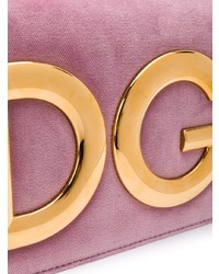Sac bandoulière en daim fuchsia Dolce & Gabbana