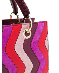 Sac bandoulière en daim multicolore Blumarine