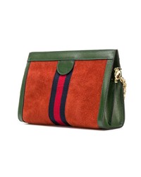 Sac bandoulière en daim multicolore Gucci