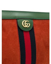 Sac bandoulière en daim multicolore Gucci