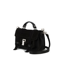 Sac bandoulière en daim noir Proenza Schouler