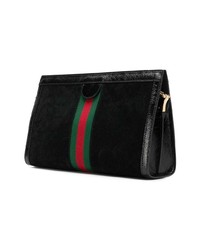 Sac bandoulière en daim noir Gucci