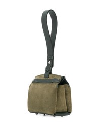 Sac bandoulière en daim olive Nico Giani