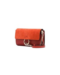 Sac bandoulière en daim rouge Chloé