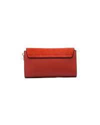 Sac bandoulière en daim rouge Chloé