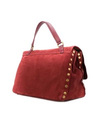 Sac bandoulière en daim rouge Zanellato