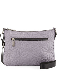 Sac bandoulière en nylon gris