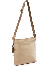 Sac bandoulière en nylon marron clair Tumi