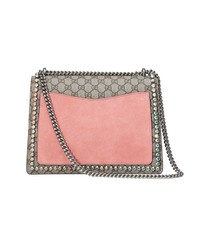 Sac bandoulière en toile imprimé marron clair Gucci