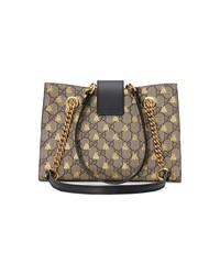 Sac bandoulière en toile imprimé marron clair Gucci