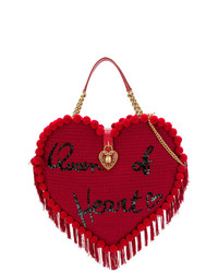 Sac bandoulière en toile rouge Dolce & Gabbana