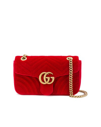 Acheter sac bandoulière en velours rouge Gucci