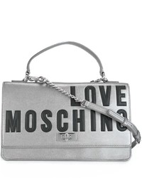Sac bandoulière gris Love Moschino