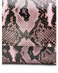 Sac bandoulière imprimé serpent rose Orciani