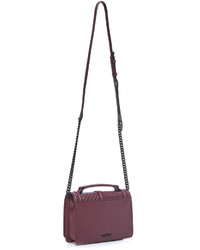 Sac bandoulière matelassé bordeaux Rebecca Minkoff