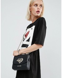 Sac bandoulière noir Love Moschino