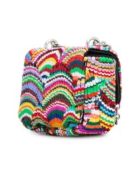 Sac bandoulière pailleté orné multicolore Tom Ford